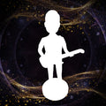 Fully Customizable 1-Person Custom Bobblehead Playing an Instrument with Engraved Text