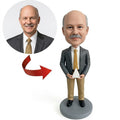 Custom Businessman Bobblehead from Photo – Personalized Gift for Boss, Dad or Retirement