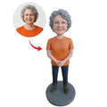 Custom Woman Bobblehead from Photo – Personalized Gift for Mom or Grandma