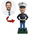 Custom Marine Bobblehead from Photo – Personalized Military Gift for Him