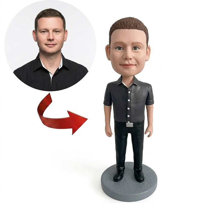 Custom Businessman Bobblehead from Photo – Personalized Gift for Boss or Coworker