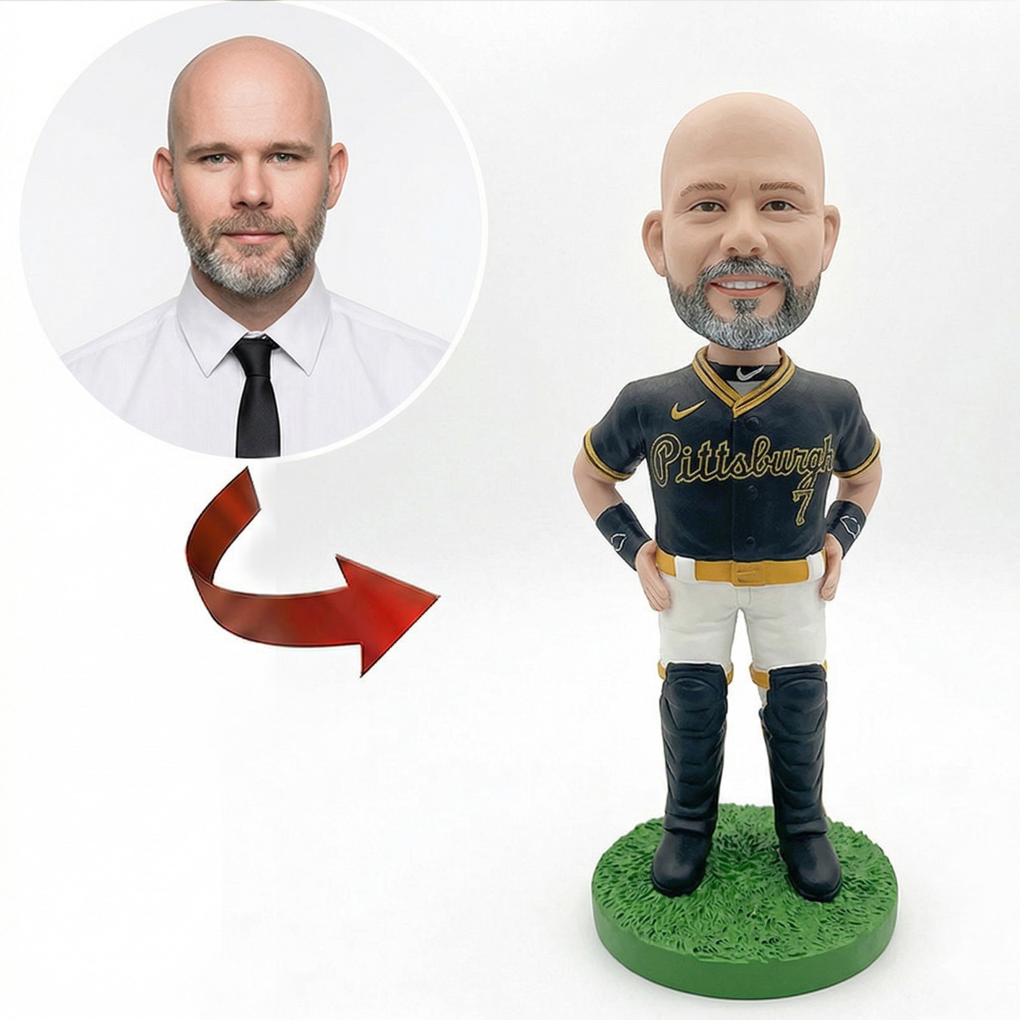 Personalized Baseball Bobblehead – Perfect Gift for Sports Fans