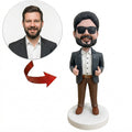 Personalized Businessman Bobblehead – Unique Gift for Boss or Colleague