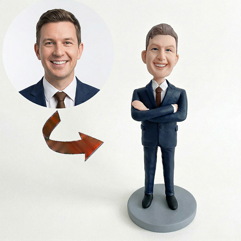 Custom Professional Man Bobblehead from Photo – Personalized Gift