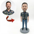 Personalized Man Bobblehead – Unique Keepsake Gift from Your Photo