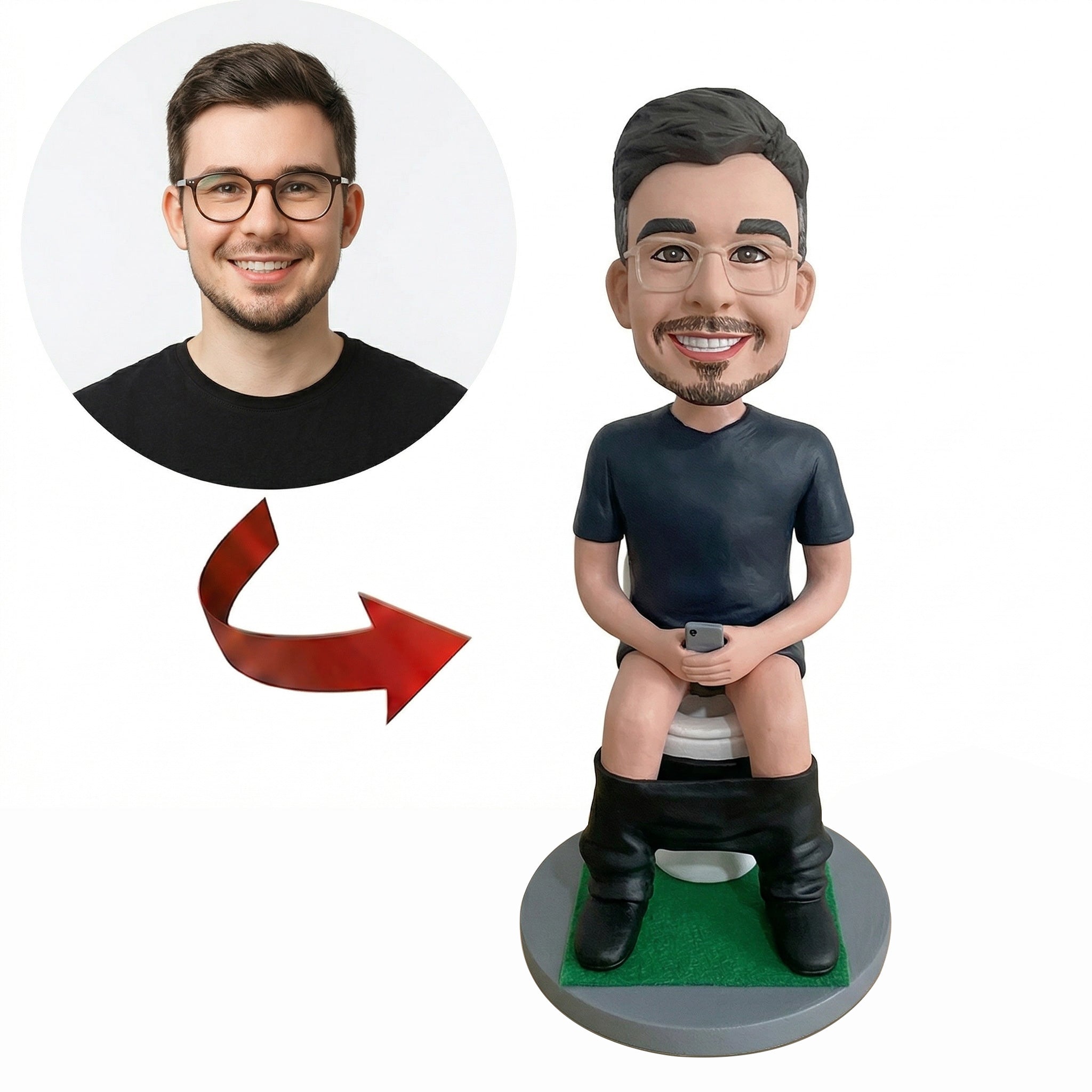Funny Custom Bobblehead from Photo – Personalized Gag Gift That Looks Just Like You