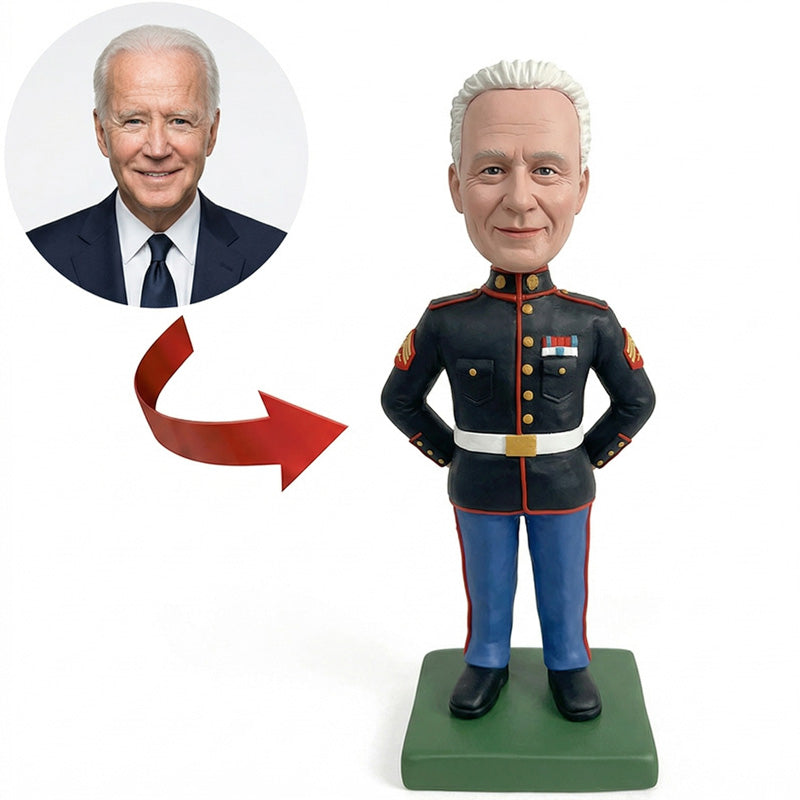 Personalized Military Bobblehead from Photo – Custom Soldier Gift