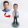 Custom Doctor Bobblehead from Photo – Personalized Handmade Gift for Doctors