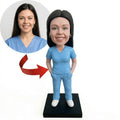 Custom Nurse Bobblehead from Photo – Personalized Handmade Gift for Her
