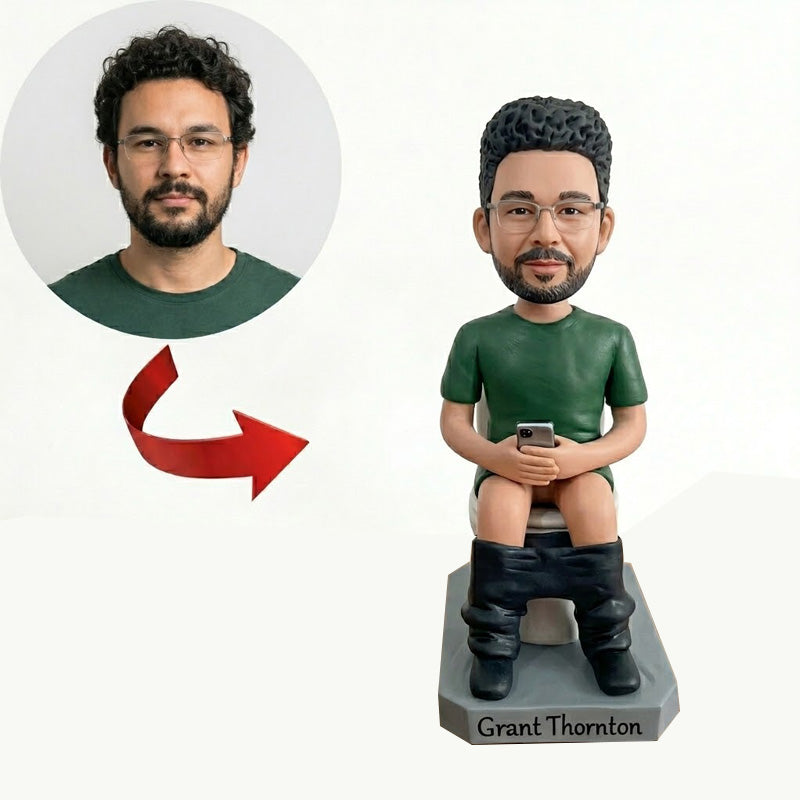 Custom Funny Bobblehead from Photo – Personalized Gag Gift for Him
