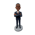 Custom Boss Bobblehead from Photo – Personalized Male Boss in Suit with Arms Crossed | Handmade Office Gift for Manager or Executive - ForeverBobble