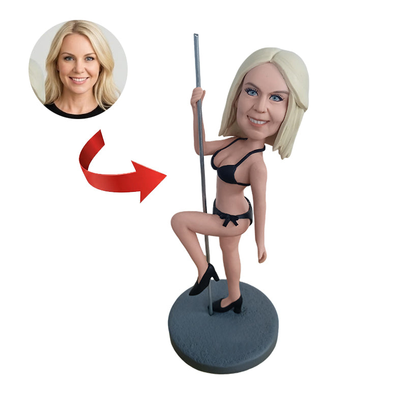 Custom Pole Dancer Bobblehead from Photo
